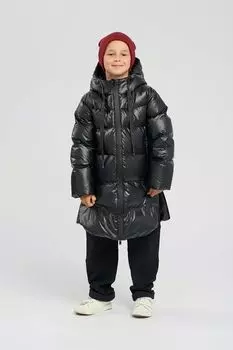 Пальто пуховое стеганое с капюшоном Choupette