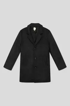 Пальто с добавлением шерсти прямого кроя Silver Spoon