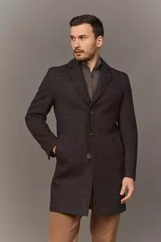 Пальто шерстяное однобортное DTMD