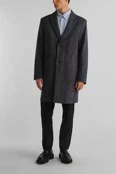 Пальто шерстяное в клетку MARCO DI RADI
