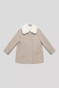 Пальто со съемным воротником на синтепоне Choupette