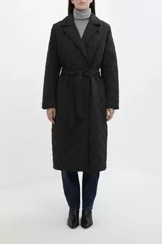 Пальто стеганое на поясе ELEGANZZA