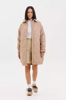 Пальто стеганое с хлястиками на рукавах G'n'K