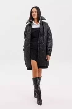 Пальто стеганое с хлястиками на рукавах G'n'K