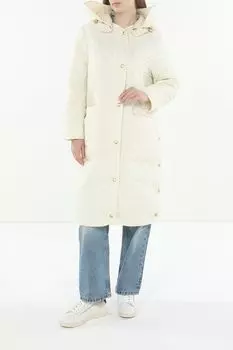 Пальто стеганое с карманами и капюшоном BELUCCI