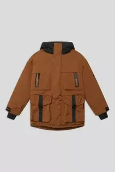 Пальто утепленное с капюшоном и карманами Вильям Oldos