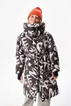 Пальто утепленное с капюшоном SMENA