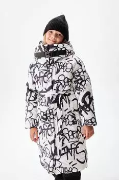 Пальто утепленное с капюшоном SMENA