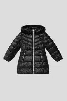 Пальто утепленное с капюшоном удлиненное Mayoral