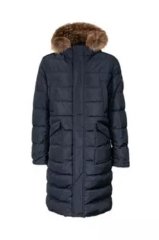 Пальто утепленное с меховой опушкой MADZERINI