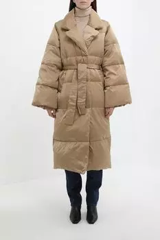 Пальто утепленное с отложным воротником ELEGANZZA