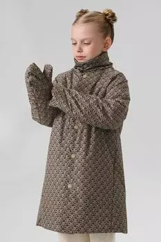 Пальто утепленное с принтом Happy Baby