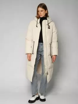 Пальто утепленное стеганое с капюшоном ELEGANZZA