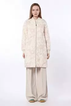 Пальто утепленное стеганое с принтом MADZERINI