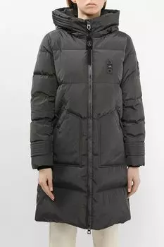 Пальто утепленное удлиненного кроя с капюшоном AVI