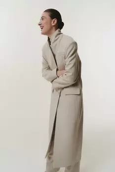 Пальто-жакет из костюмной ткани DAISYKNIT