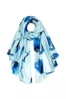 Палантин хлопковый с принтом Mellizos