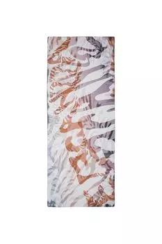 Палантин из хлопка и шелка с принтом ELEGANZZA