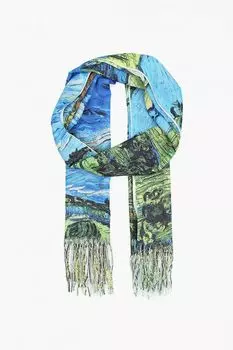 Палантин из кашемира и шерсти с принтом Hatparad