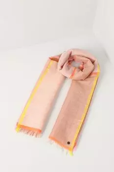 Палантин из льна и хлопка с принтом Fraas