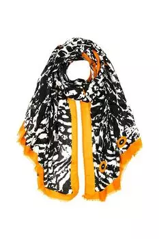 Палантин из смесового хлопка с принтом Mellizos