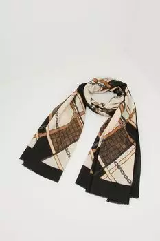Палантин из смесовой шерсти с принтом SABRINA SCALA