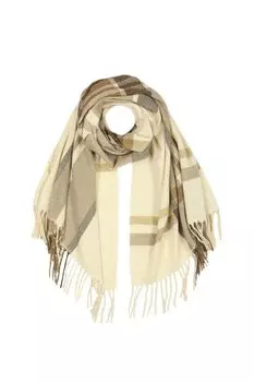 Палантин из смесовой шерсти в клетку Mellizos