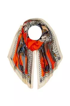 Палантин с добавлением шелка с принтом Mellizos