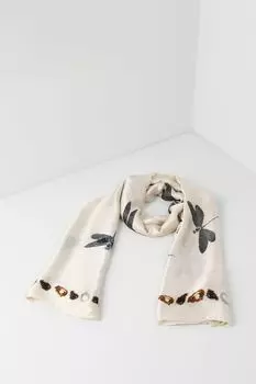 Палантин с добавлением шелка с принтом Mellizos