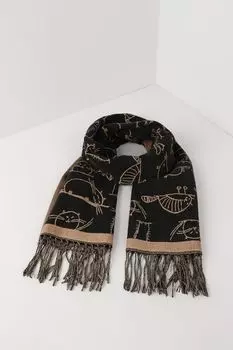 Палантин с добавлением шерсти с принтом Auranna