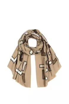 Палантин с добавлением шерсти с принтом Mellizos