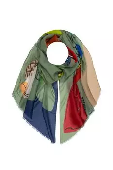 Палантин с принтом Mellizos