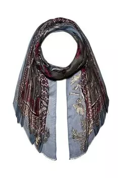 Палантин с принтом Mellizos