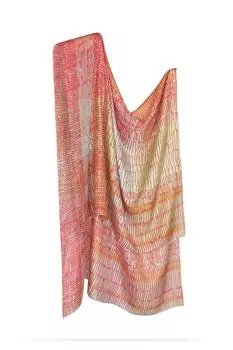 Палантин шелковый с принтом MICHEL KATANA