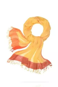 Палантин шерстяной с кистями MICHEL KATANA