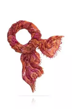 Палантин шерстяной с принтом MICHEL KATANA