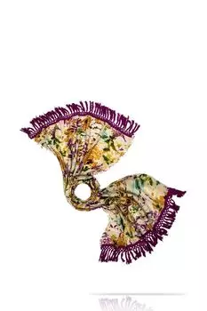 Палантин шерстяной с принтом MICHEL KATANA