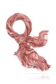 Палантин шерстяной с принтом MICHEL KATANA