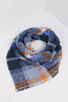 Палантин в клетку с бахромой Esprit Casual