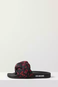 Пантолеты-шлепанцы с принтом Love Moschino