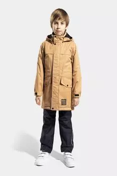 Парка с капюшоном и накладными карманами Kisu