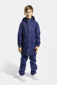 Парка с капюшоном и накладными карманами Kisu