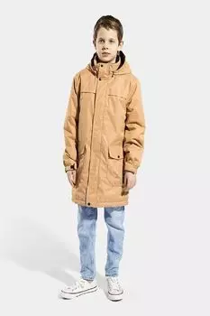 Парка с капюшоном и накладными карманами Kisu