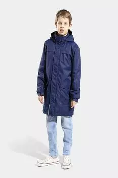 Парка с капюшоном и накладными карманами Kisu