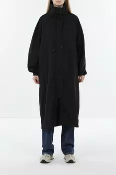 Парка с высоким воротником свободного кроя на кулиске HUGO BLUE