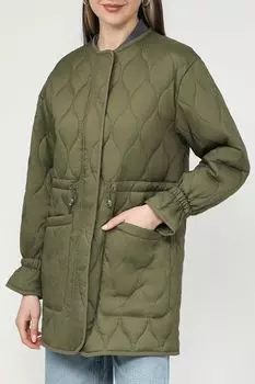 Парка стеганая с поясом на кулиске Geox