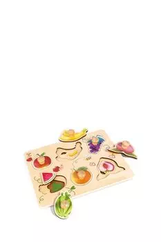 Пазл для детей Умняша Фрукты, вкладыши с ручками Hape