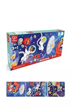 Пазл Космические приключения 4в1 из 156 элементов серия Умняша Hape