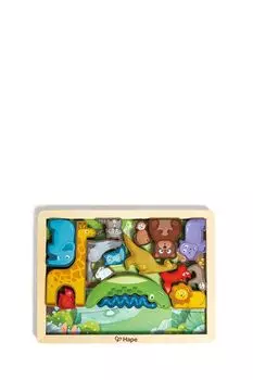Пазл Умняша Королевство Животных с фигурками Hape