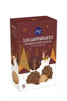 Печенье имбирное с шоколадом Fazer